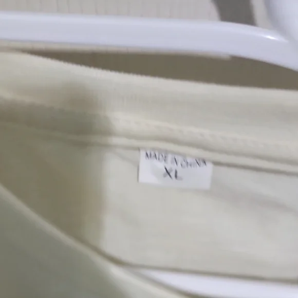 Cream Long Sleeve Shirt with Orange Logo - Picture 4 of 4